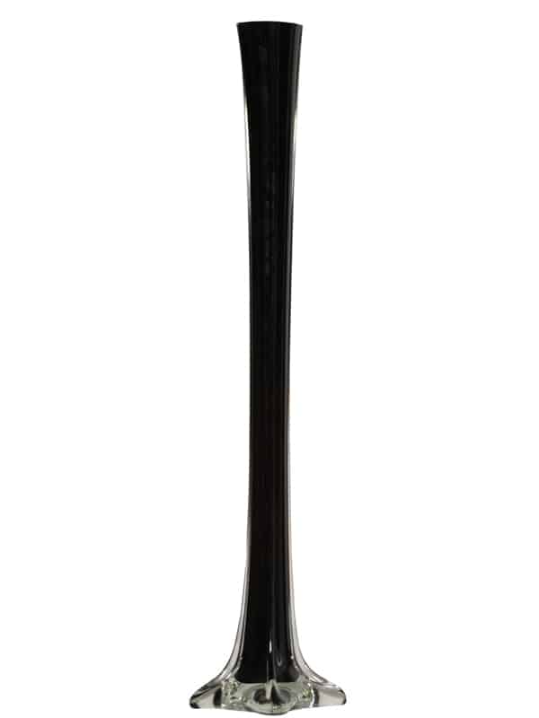 16″ Black Glass Eiffel Tower Vase | Rental 16″ Black Glass Eiffel Tower Vase | Rental