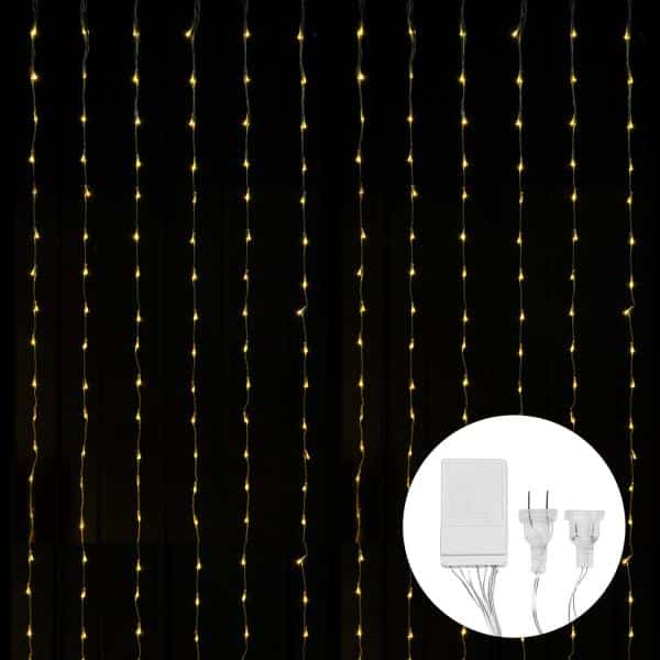 Decostar™ Waterfall Backdrop Lights ” 600 LED 12′ x 8′ ” Warm White | Rental