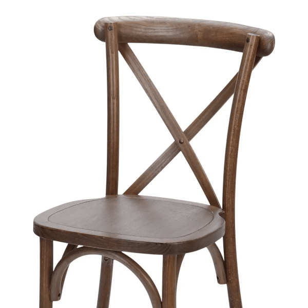 Vineyard Estate Cross Back Chair- Mark III – Dark Natural | Rental Vineyard Estate Cross Back Chair- Mark III – Dark Natural | Rental