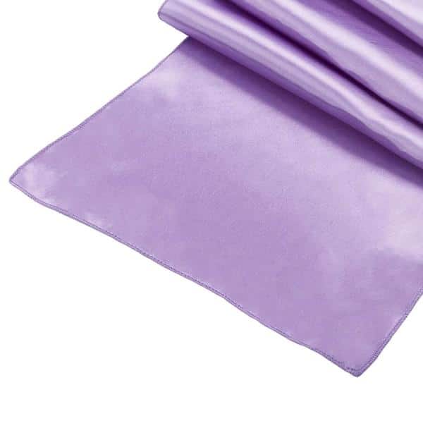 Sleek Satin Runner 14″ x 108″ – Victorian Lilac/Wisteria | Rental