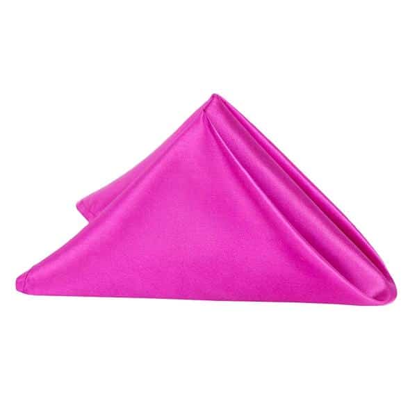 Sleek Satin Napkin 20″x20″ – Magenta Violet | Rental Sleek Satin Napkin 20″x20″ – Magenta Violet | Rental