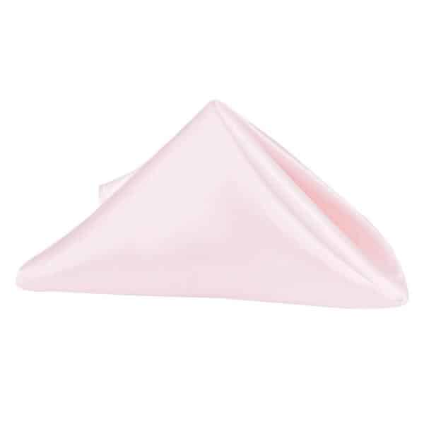 Sleek Satin Napkin 20″x20″ – Pastel Pink | Rental Sleek Satin Napkin 20″x20″ – Pastel Pink | Rental