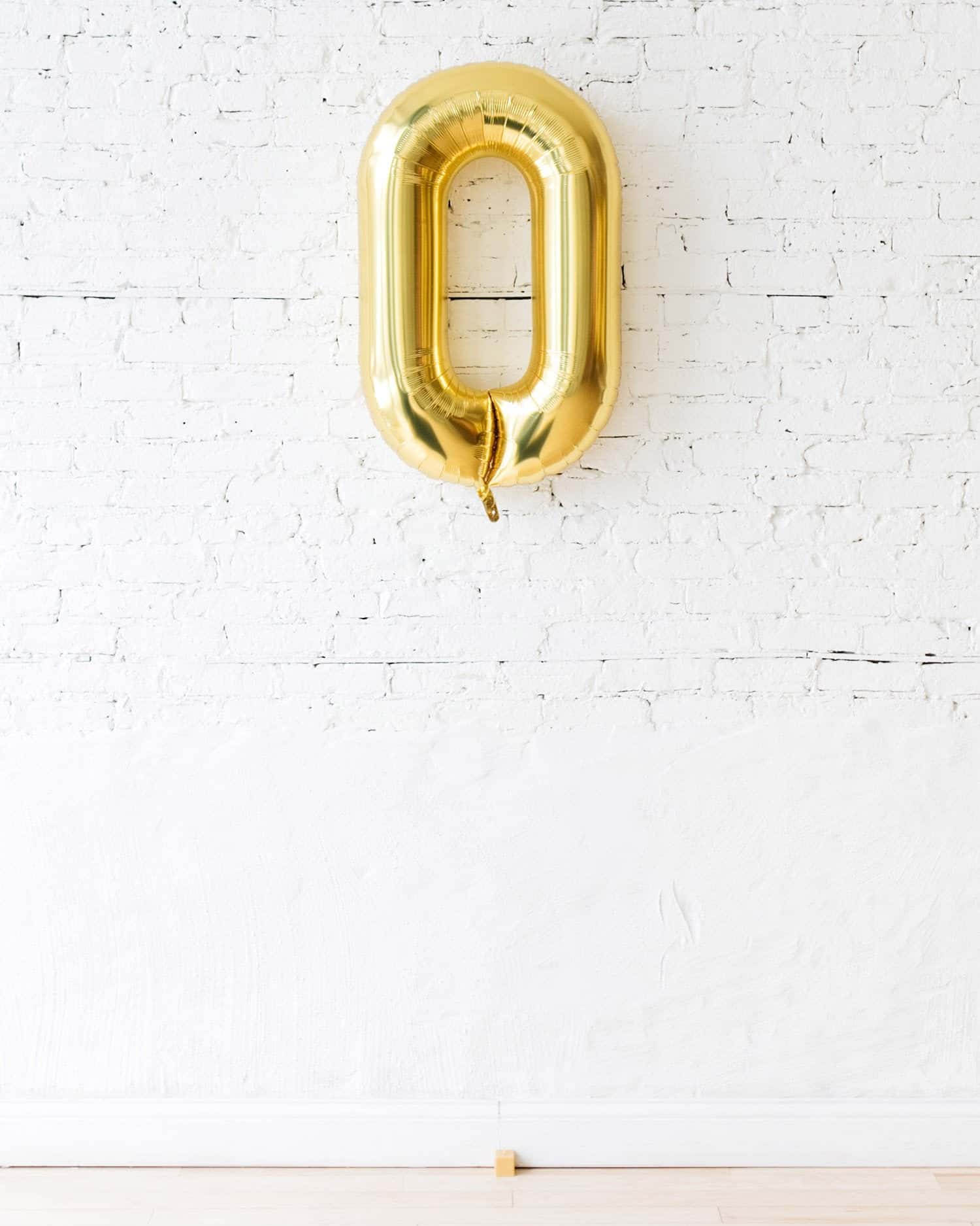 34in Gold Floating Foil Number | Rental