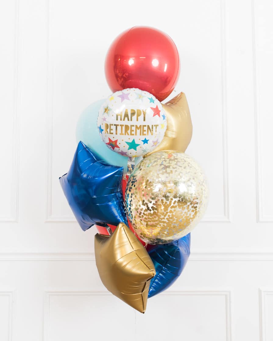 GIFT- Happy Retirement Balloon Bouquet | Rental GIFT- Happy Retirement Balloon Bouquet | Rental