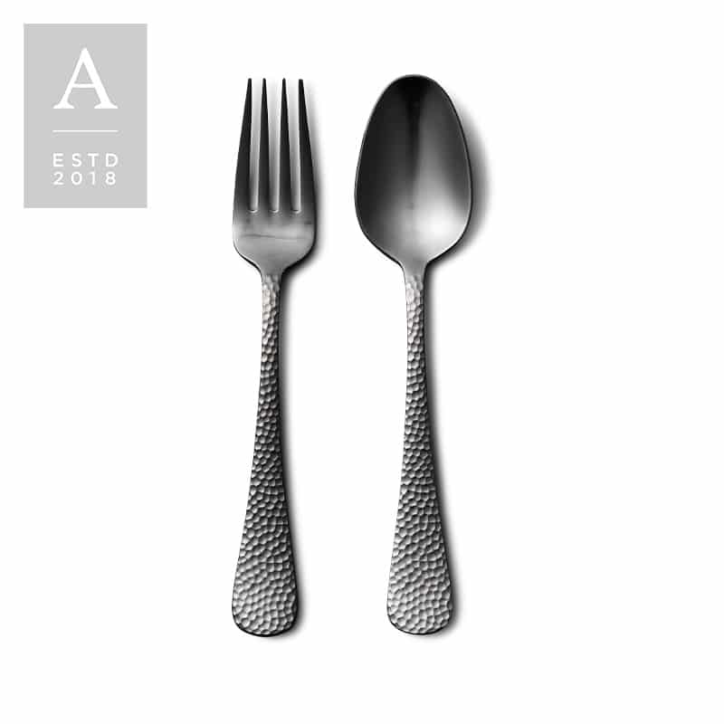 Nico Black Brushed Serving Collection | Rental