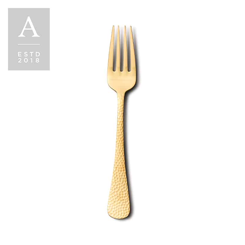 Nico Gold Brushed Serving Fork | Rental