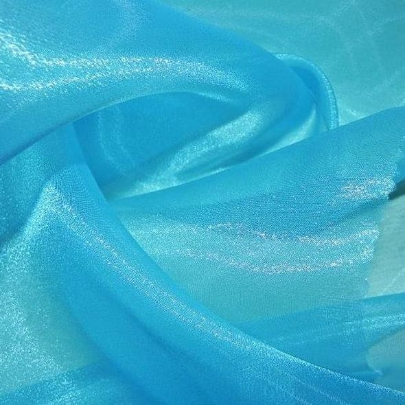 Crystal Organza Wholesale Fabric in Aqua 997 | Rental Crystal Organza Wholesale Fabric in Aqua 997 | Rental