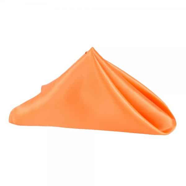 Sleek Satin Napkin 20″x20″ – Orange | Rental Sleek Satin Napkin 20″x20″ – Orange | Rental
