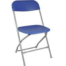 Feather XT™ Plastic Folding Chair – 800 lb Capacity – Blue | Rental