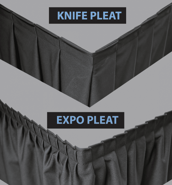 Table skirt – 14′ x 29″ Banjo – Many Color options | Rental