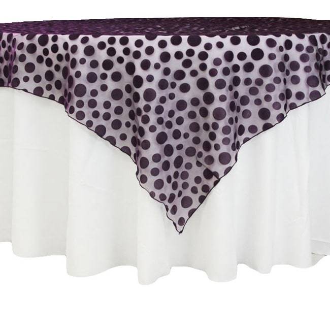 Sheer Polka Dot Plum | Rental