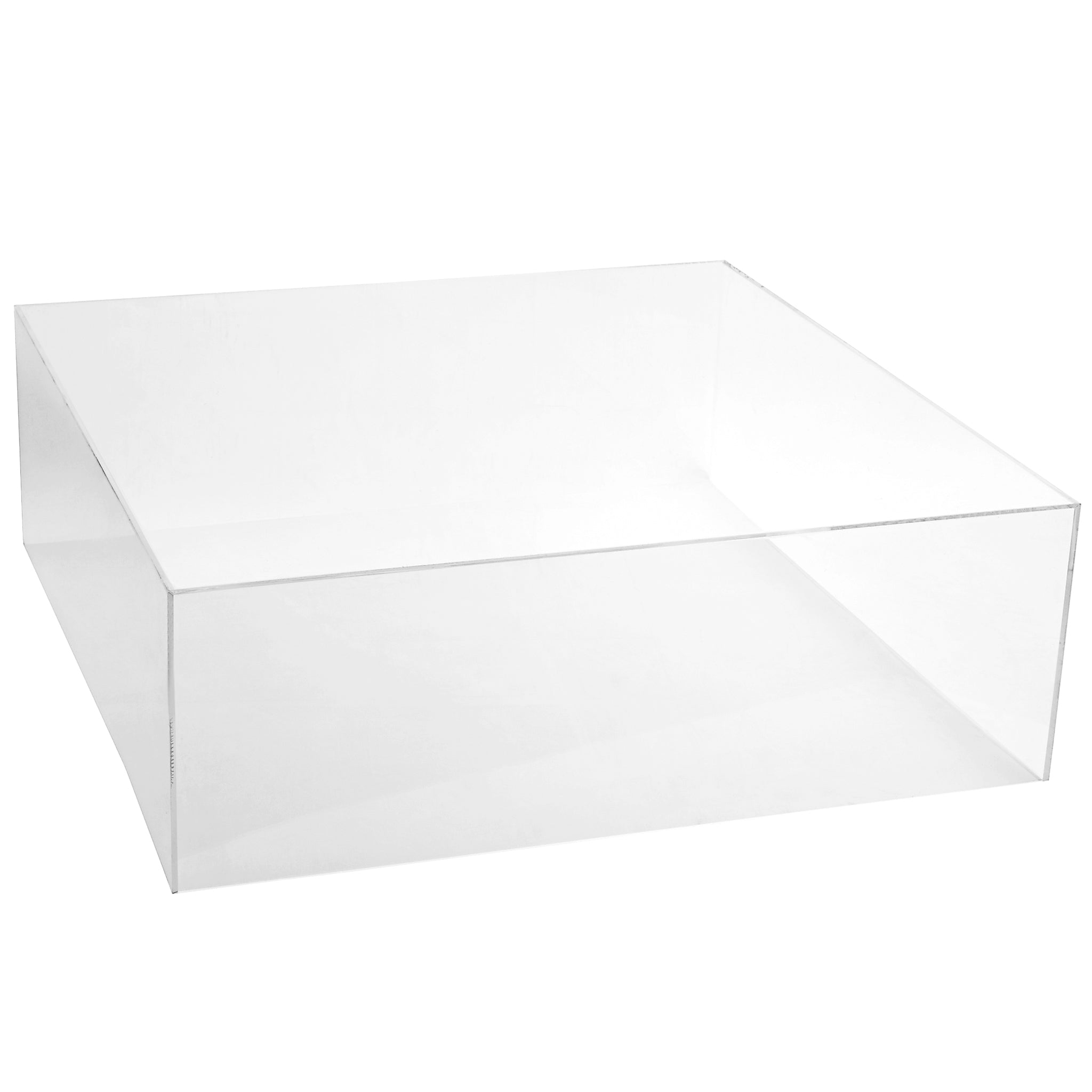 Clear Acrylic Cake Box Stand 18″x18″ | Rental