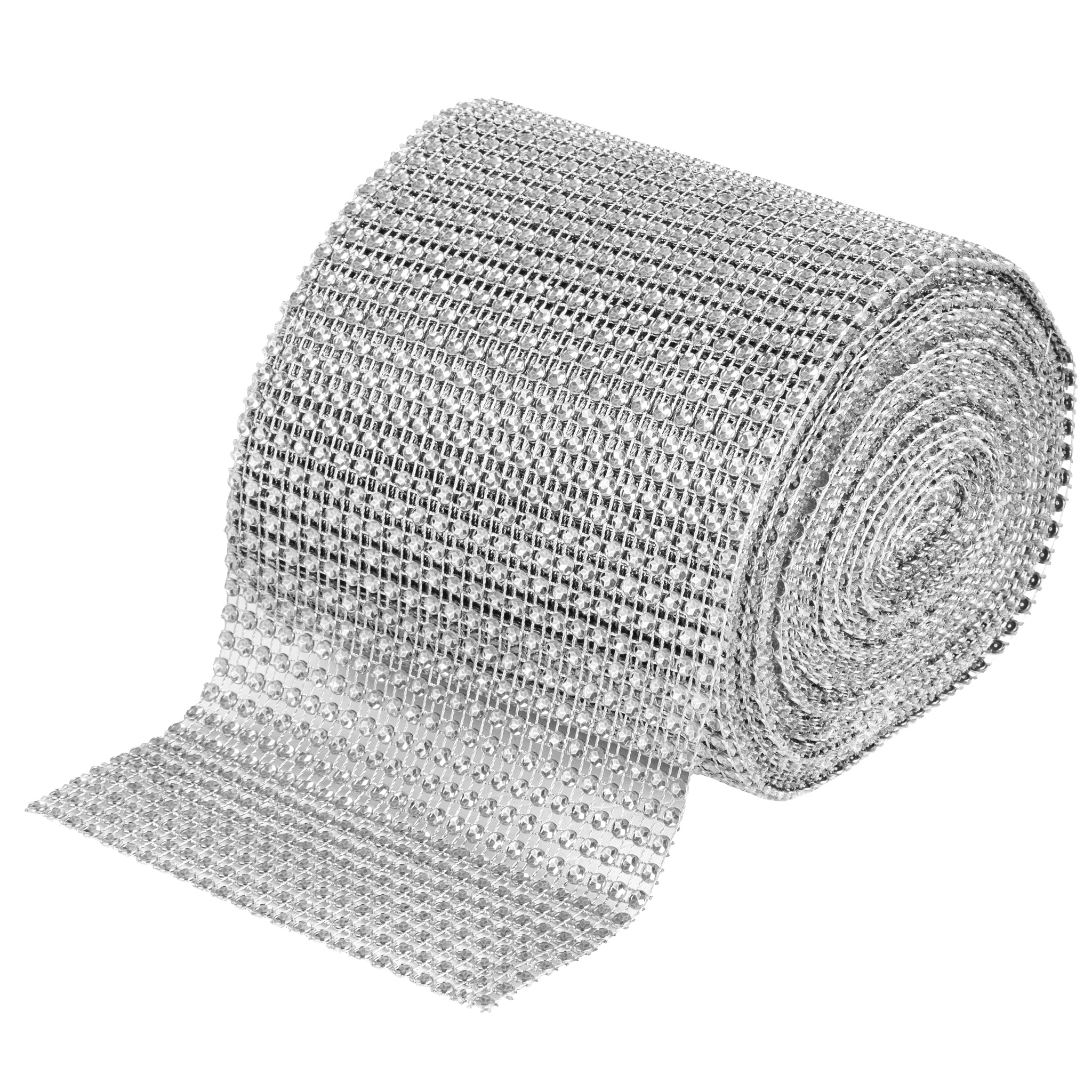 Rhinestone Mesh Roll (30ft) – Silver | Rental