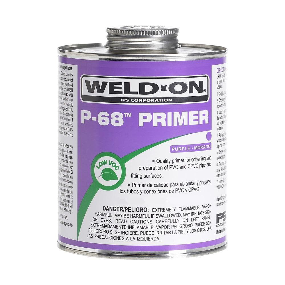 Weld-On — P-68 Purple PVC Primer, Quart (32 oz. ) | Rental Weld-On — P-68 Purple PVC Primer, Quart (32 oz. ) | Rental