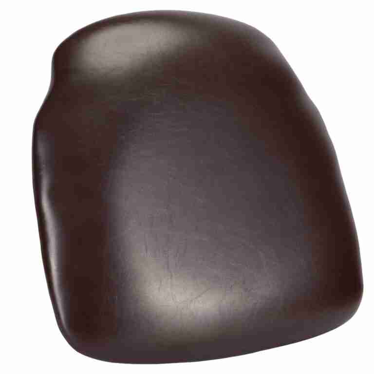 Brown Vinyl 1.75″ Thick Cross Back Cushion with SlipNot™ Technology | Rental