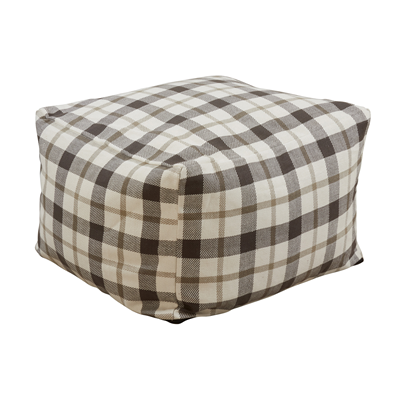 PU8050 Plaid Pouf | Rental
