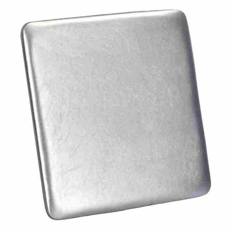Silver 0.75″ Vinyl Panel Cushion with SlipNot™ Technology for Clear Folding Chair | Rental