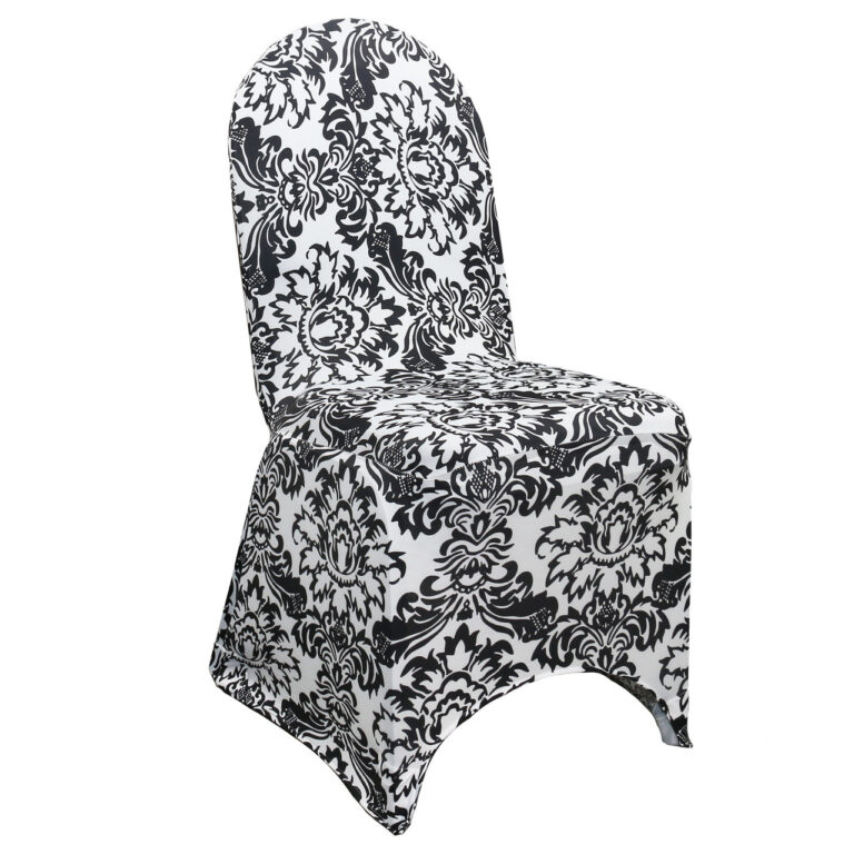 Stretch Spandex Banquet Chair Cover Damask | Rental