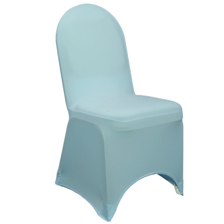 Stretch Spandex Banquet Chair Cover Dusty Blue | Rental